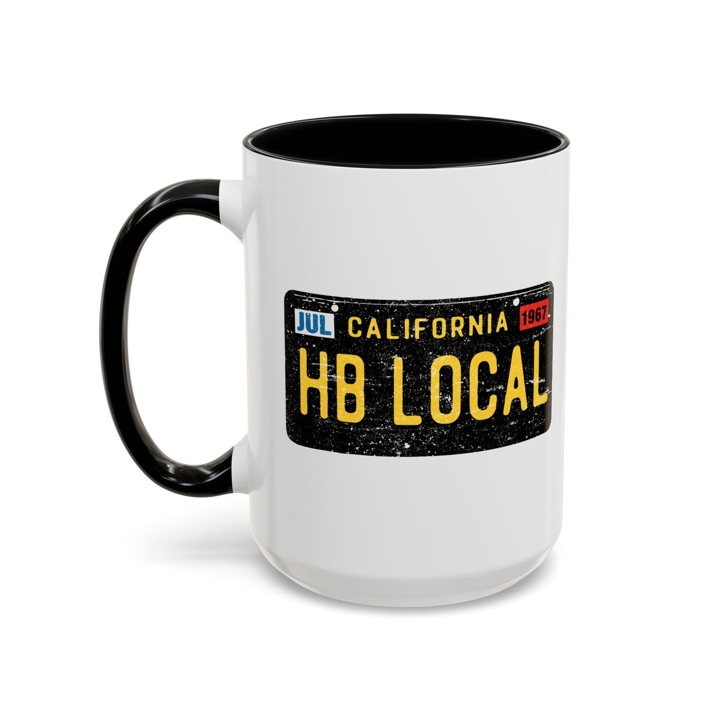 HB Local License Plate 15oz Large Coffee Mug