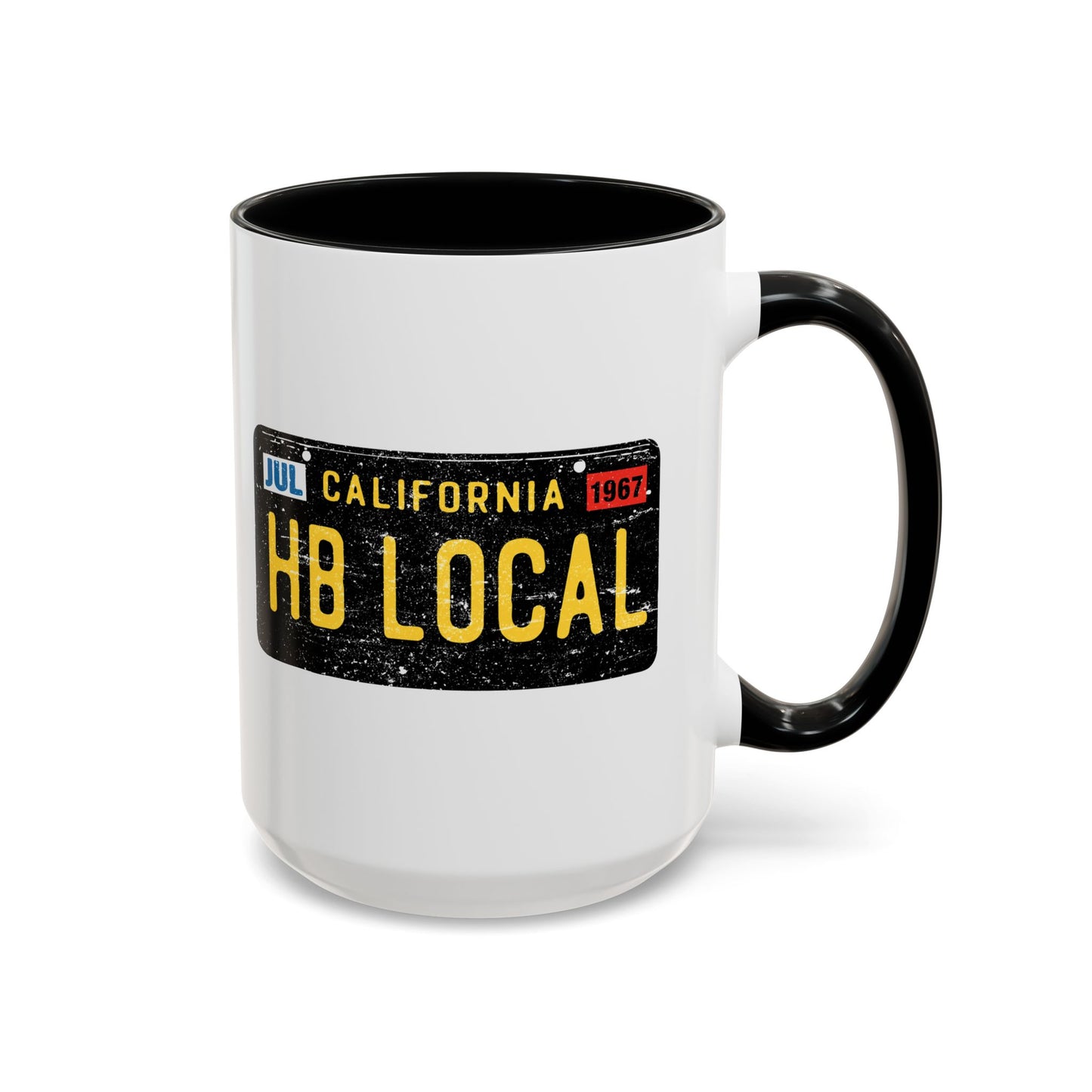 HB Local License Plate 15oz Large Coffee Mug