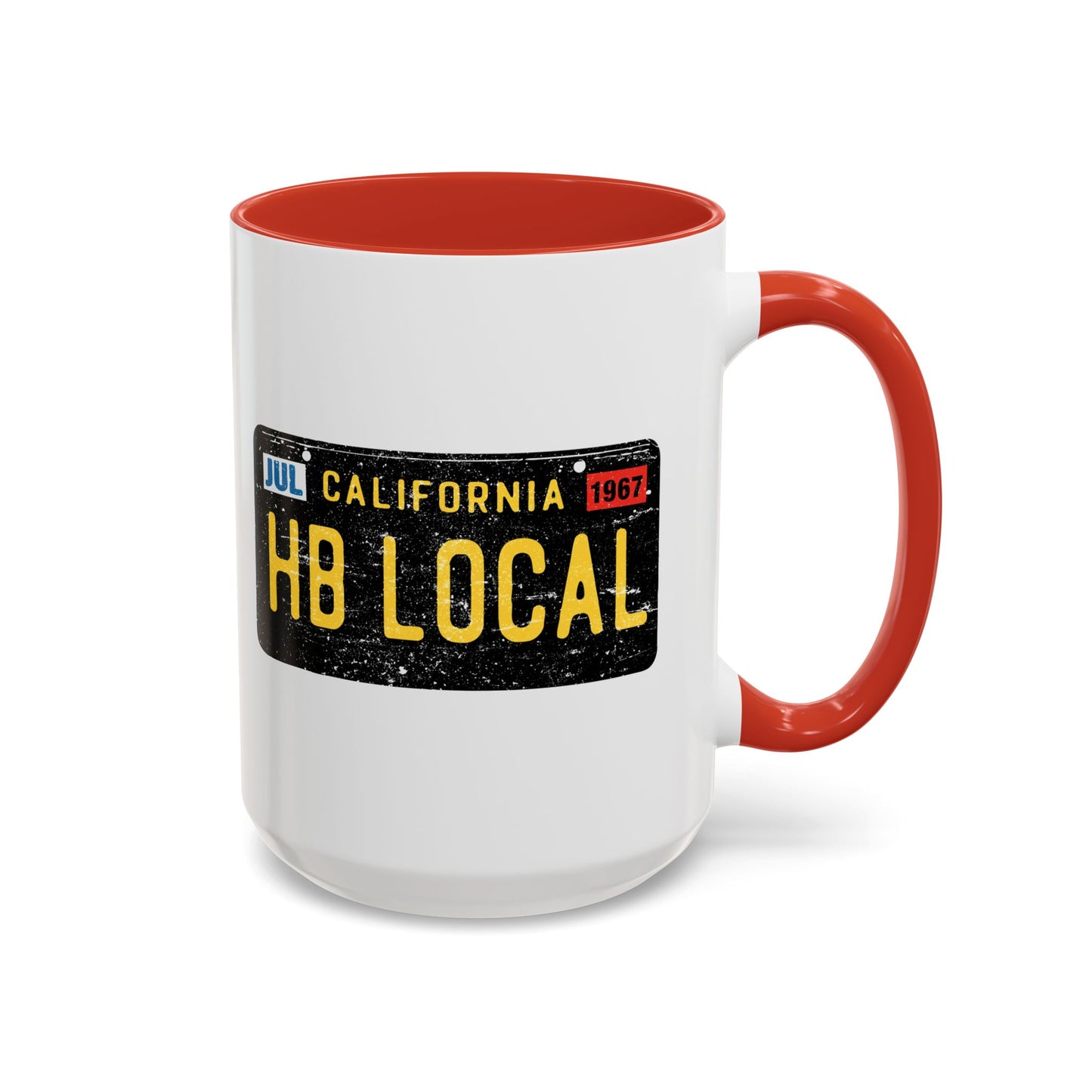 HB Local License Plate 15oz Large Coffee Mug