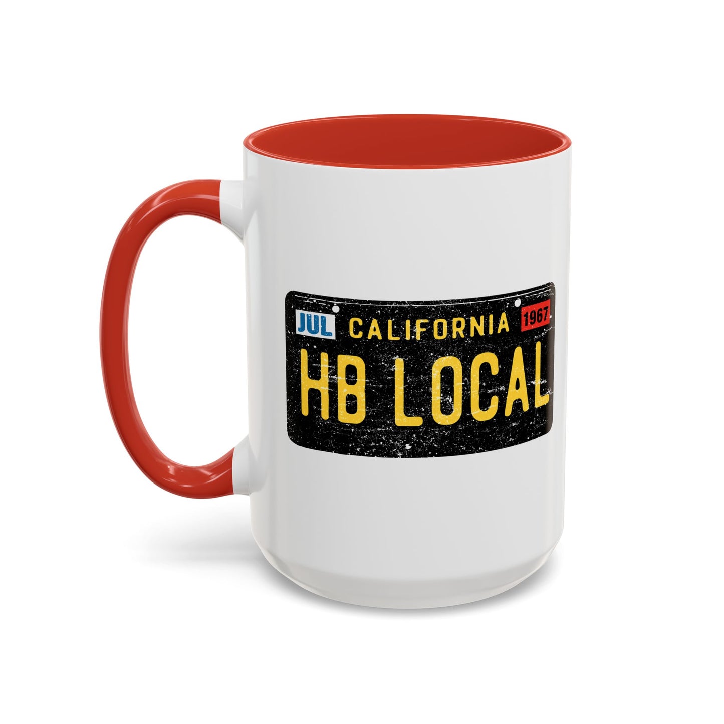 HB Local License Plate 15oz Large Coffee Mug