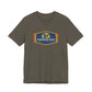 Huntington Beach Surfer Hexagon Retro Unisex Premium Modern Fit T-shirt