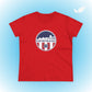 Huntington Beach Pier Stars and Stripes Women's Fit T-shirt