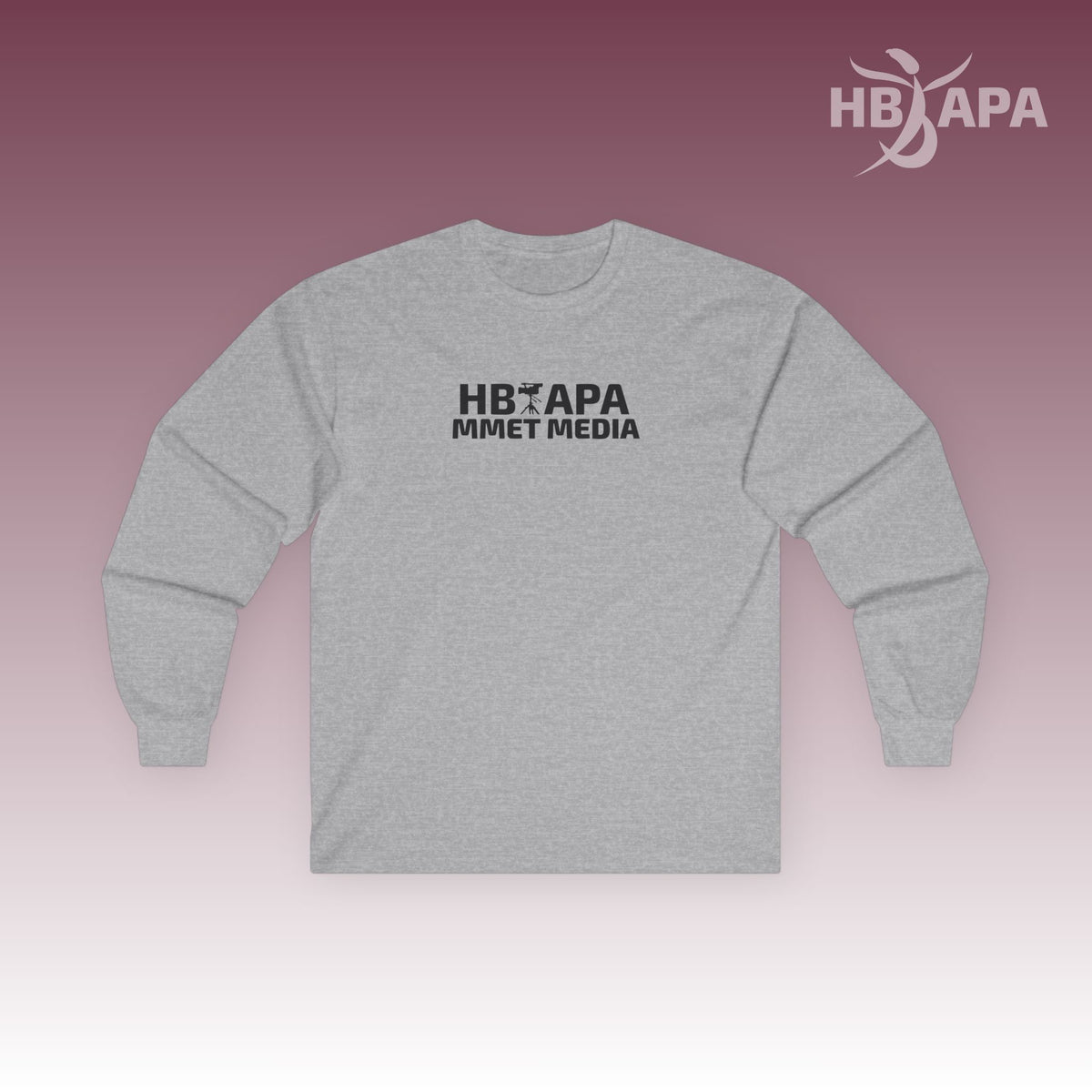 HBAPA MMET Media Logo Unisex Long Sleeve T-shirt