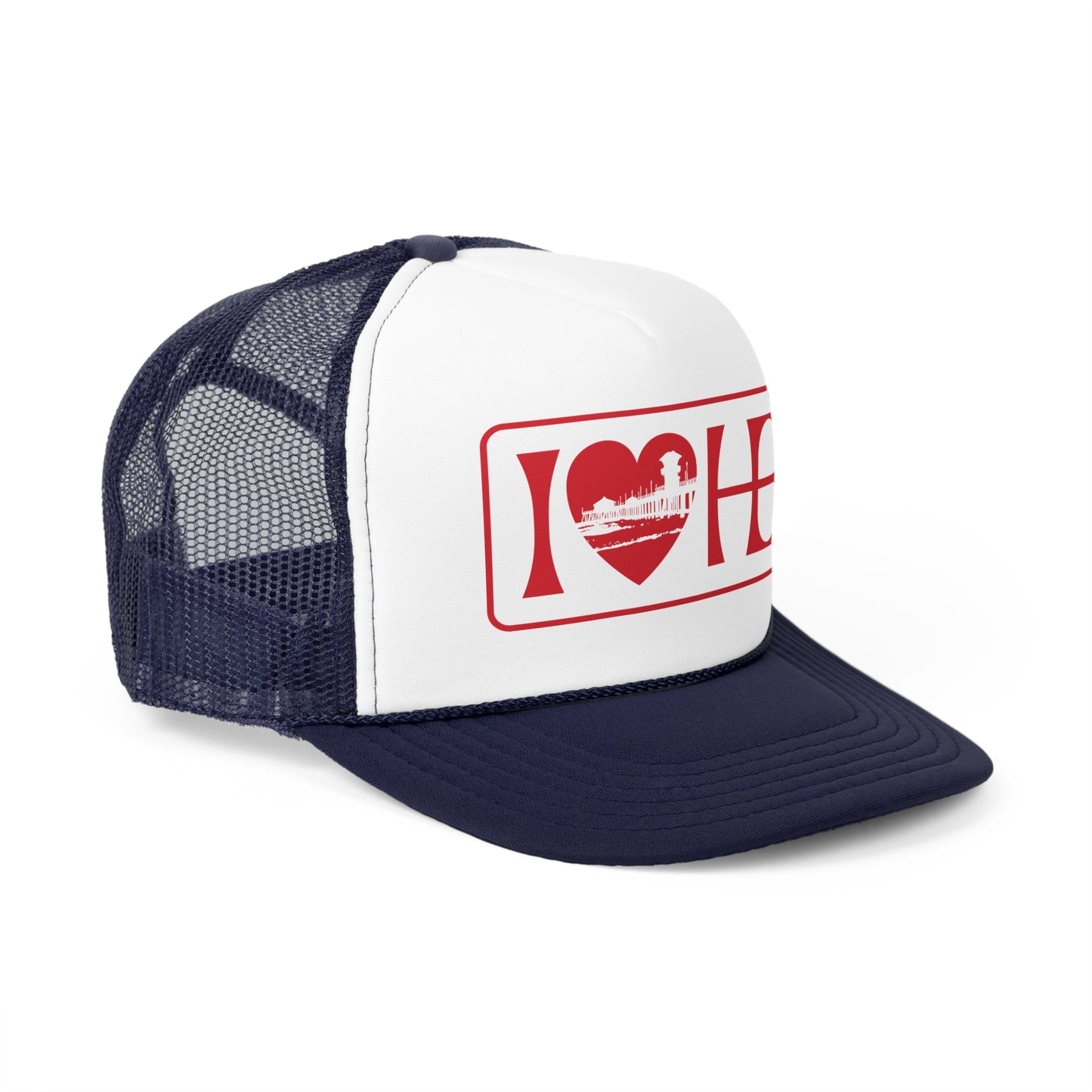 I Heart HB Pier Trucker Hat