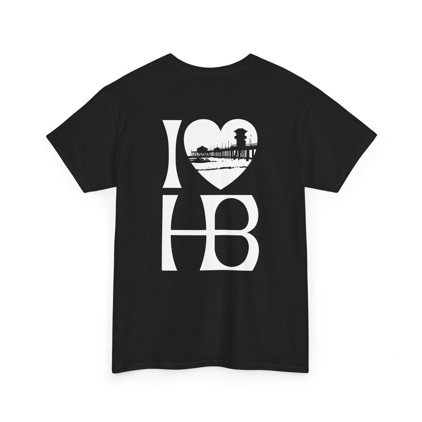 I Heart HB Pier Silhouette Unisex Classic Fit T-shirt