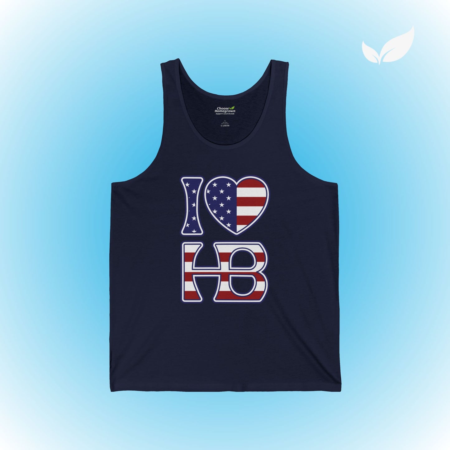 I Heart HB USA Unisex Jersey Tank Top