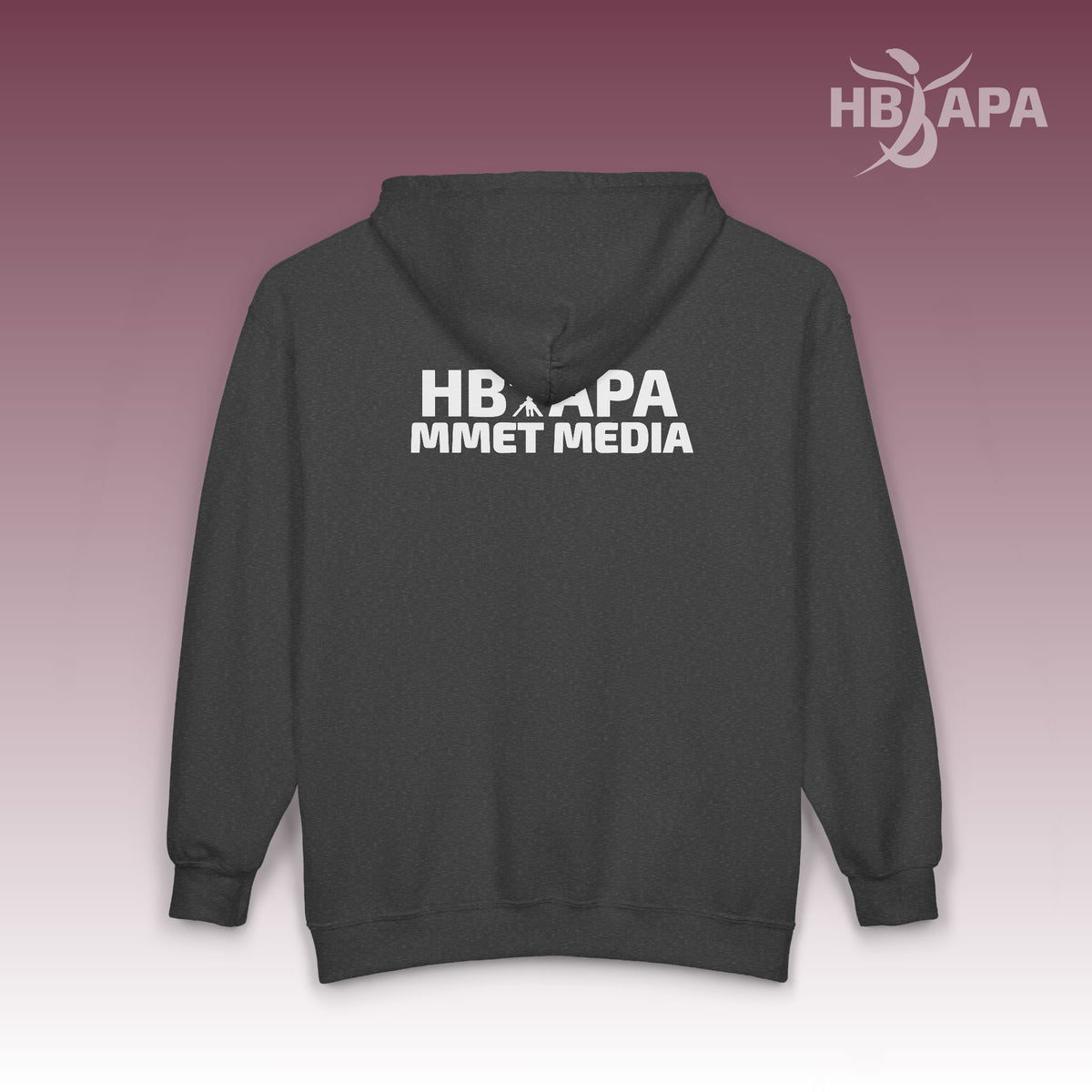 HBAPA MMET Media Unisex Heavy Blend Full-Zip Hoodie