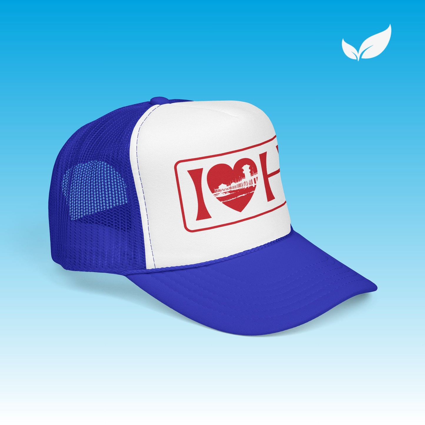 I Heart HB Pier Unisex Trucker Hat