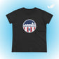 Huntington Beach Pier Stars and Stripes Women's Fit T-shirt