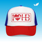 I Heart HB Pier Unisex Trucker Hat