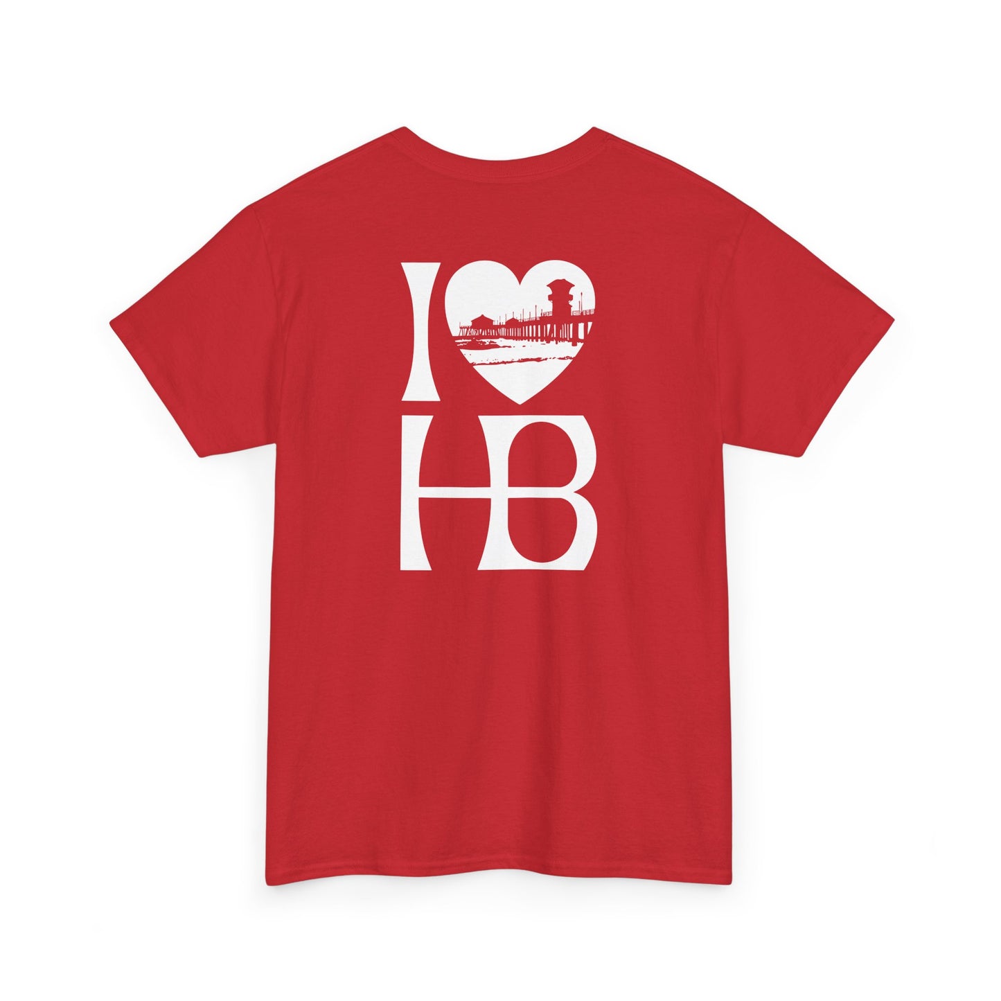 I Heart HB Pier Silhouette Unisex Classic Fit T-Shirt