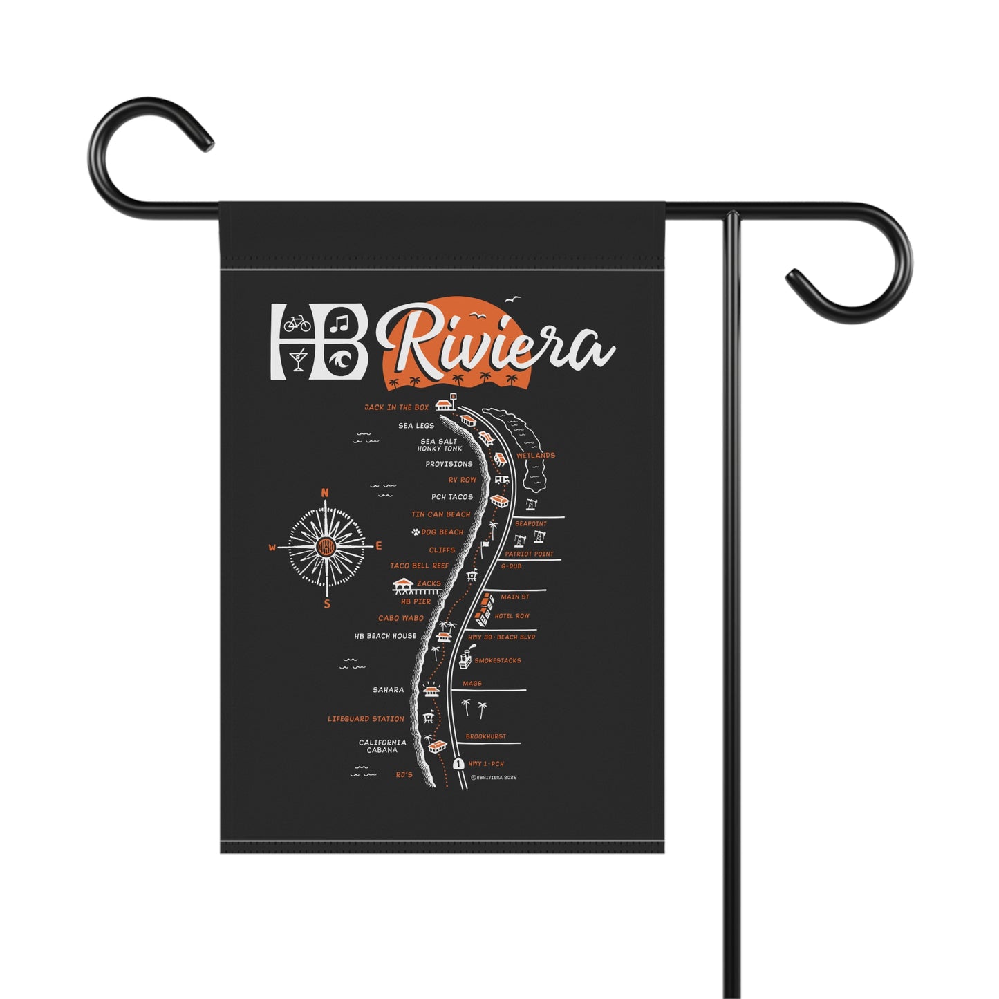 HB Riviera Garden and House Flag