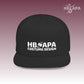 HBAPA Costume Design Flat Bill Snapback Hat with Embroidered Logo