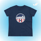 Huntington Beach Pier Stars and Stripes Women's Fit T-shirt