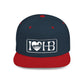I Heart HB Flat Bill Snapback Hat