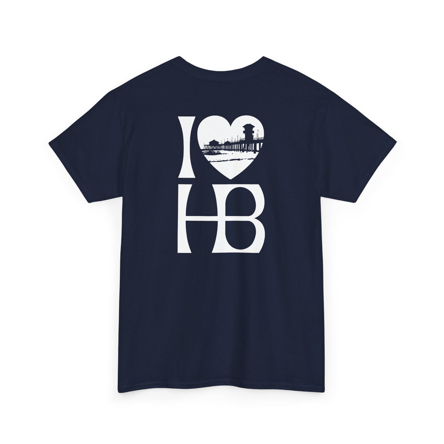 I Heart HB Pier Silhouette Unisex Classic Fit T-Shirt