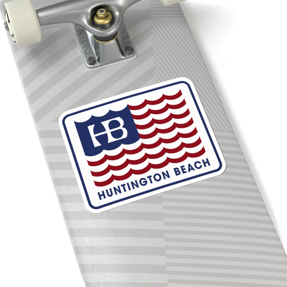 HB USA Waves Kiss-cut Sticker / Decal