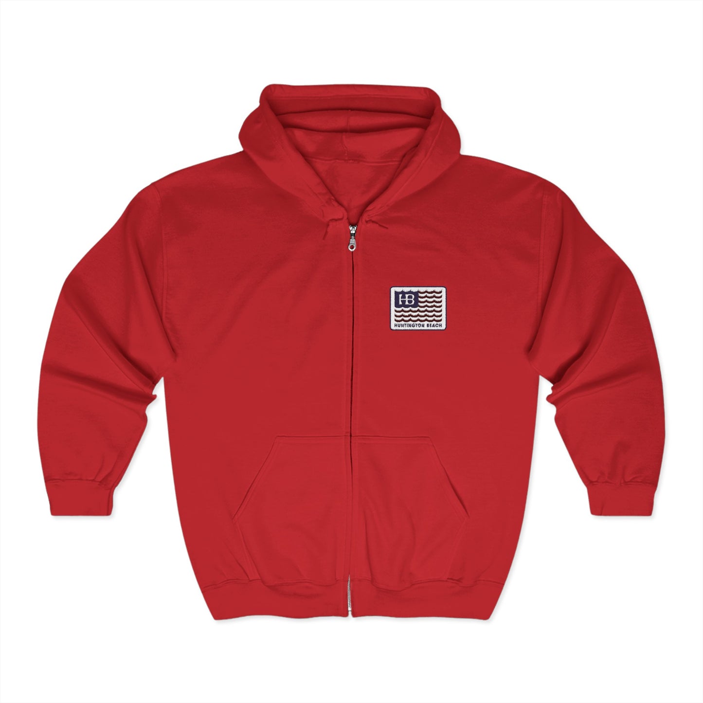 HB Waves Flag Hoodie - Embroidered Classic Fit