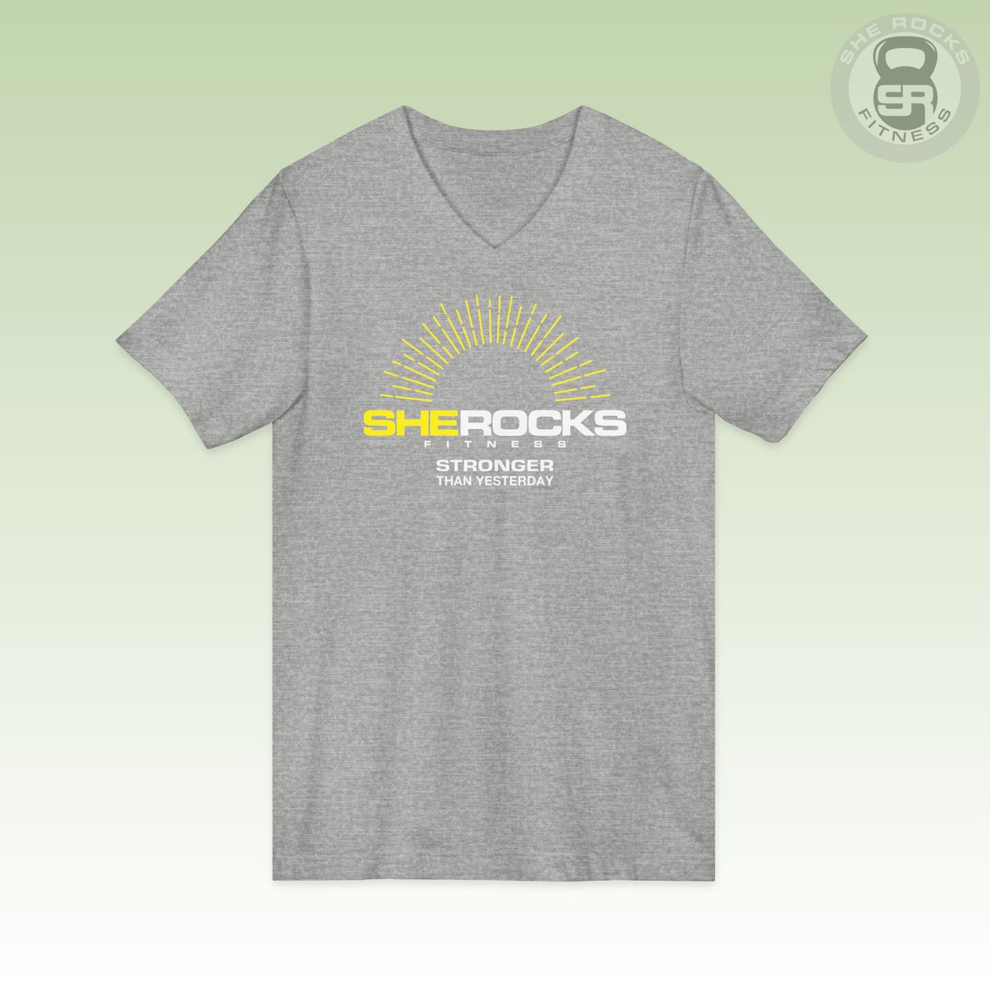 She Rocks Rays of Sunshine V-Neck T-shirt