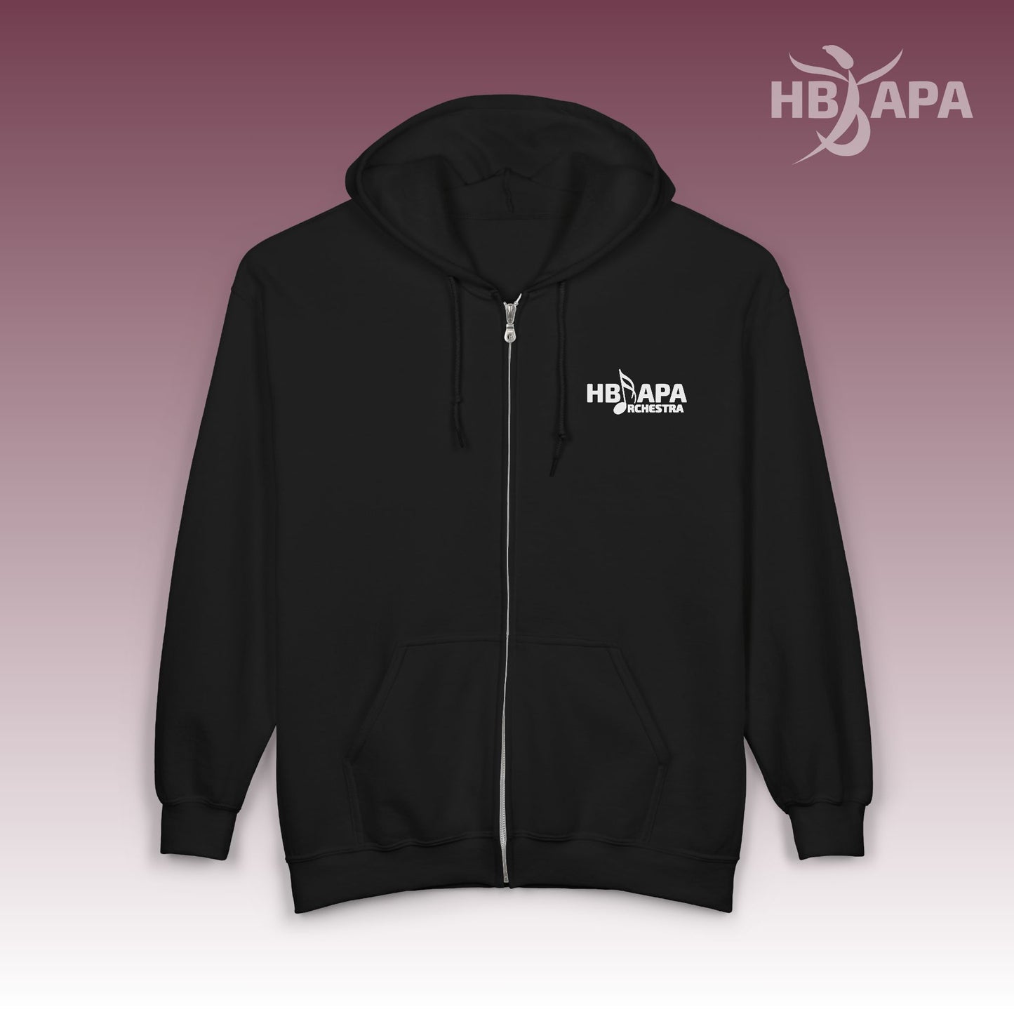 HBAPA Orchestra Unisex Heavy Blend Full-Zip Hoodie