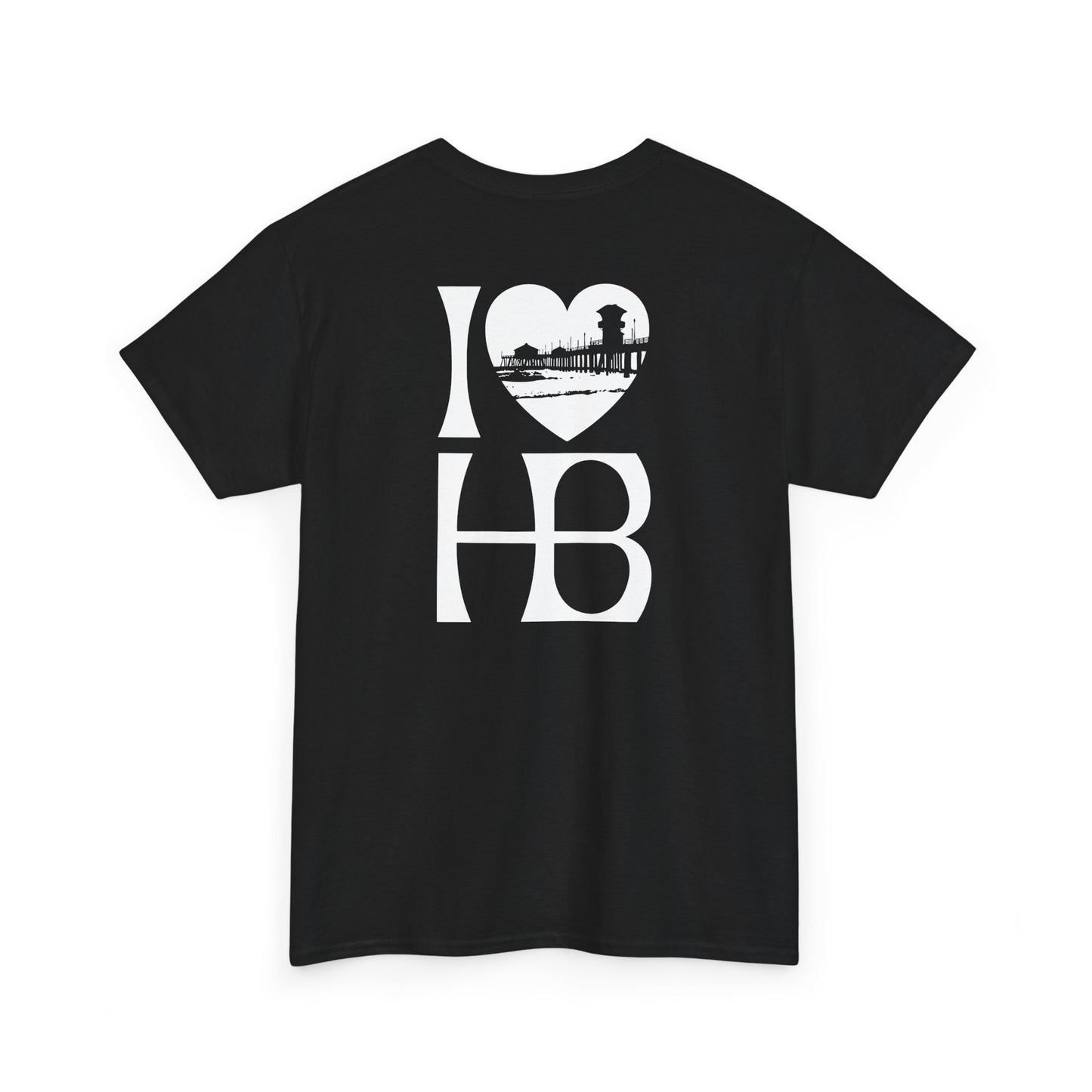 I Heart HB Pier Silhouette Unisex Classic Fit T-Shirt