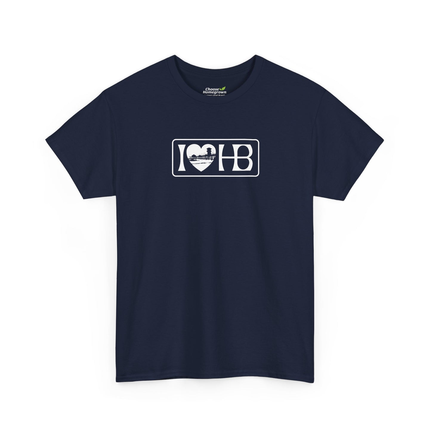 I Heart HB Pier Silhouette Unisex Classic Fit T-Shirt
