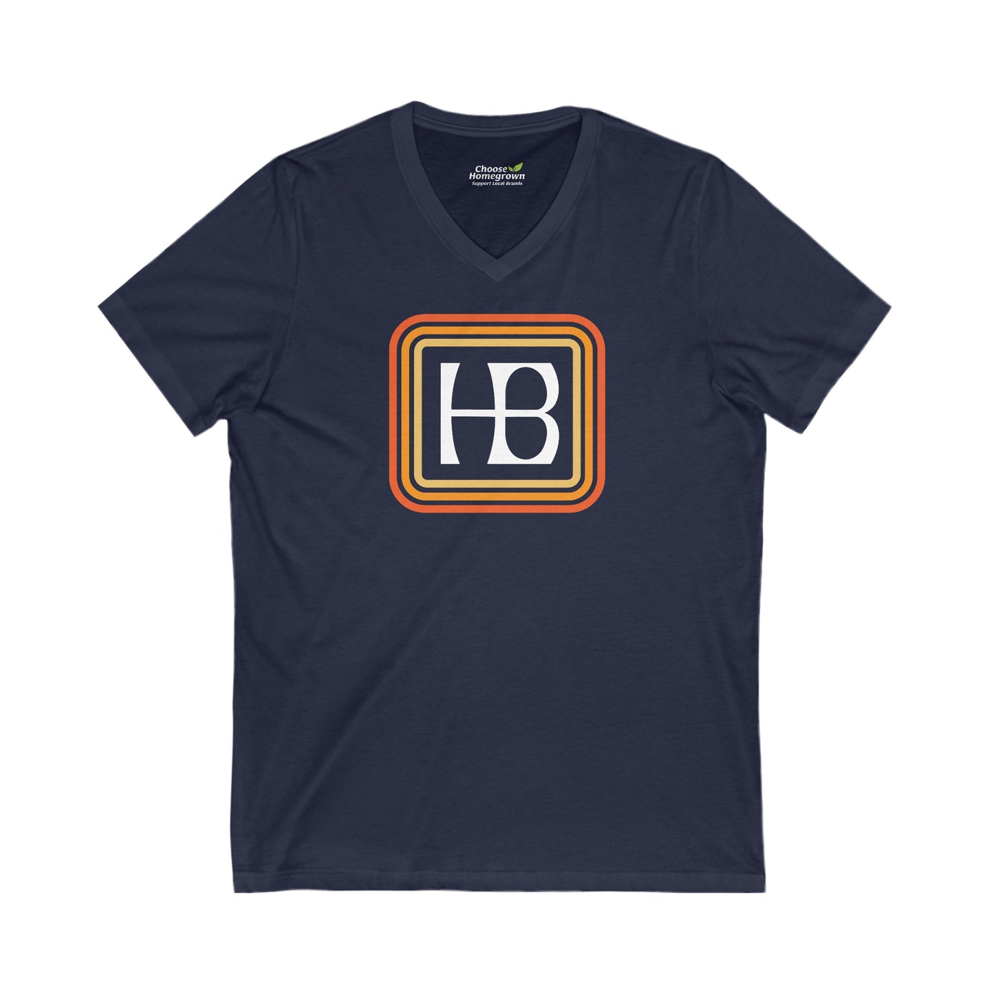 HB Classic Icon Retro Colors Unisex Premium Modern Fit V-neck T-shirt