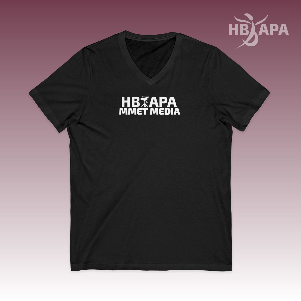 HBAPA MMET Media Premium V-neck T-shirt