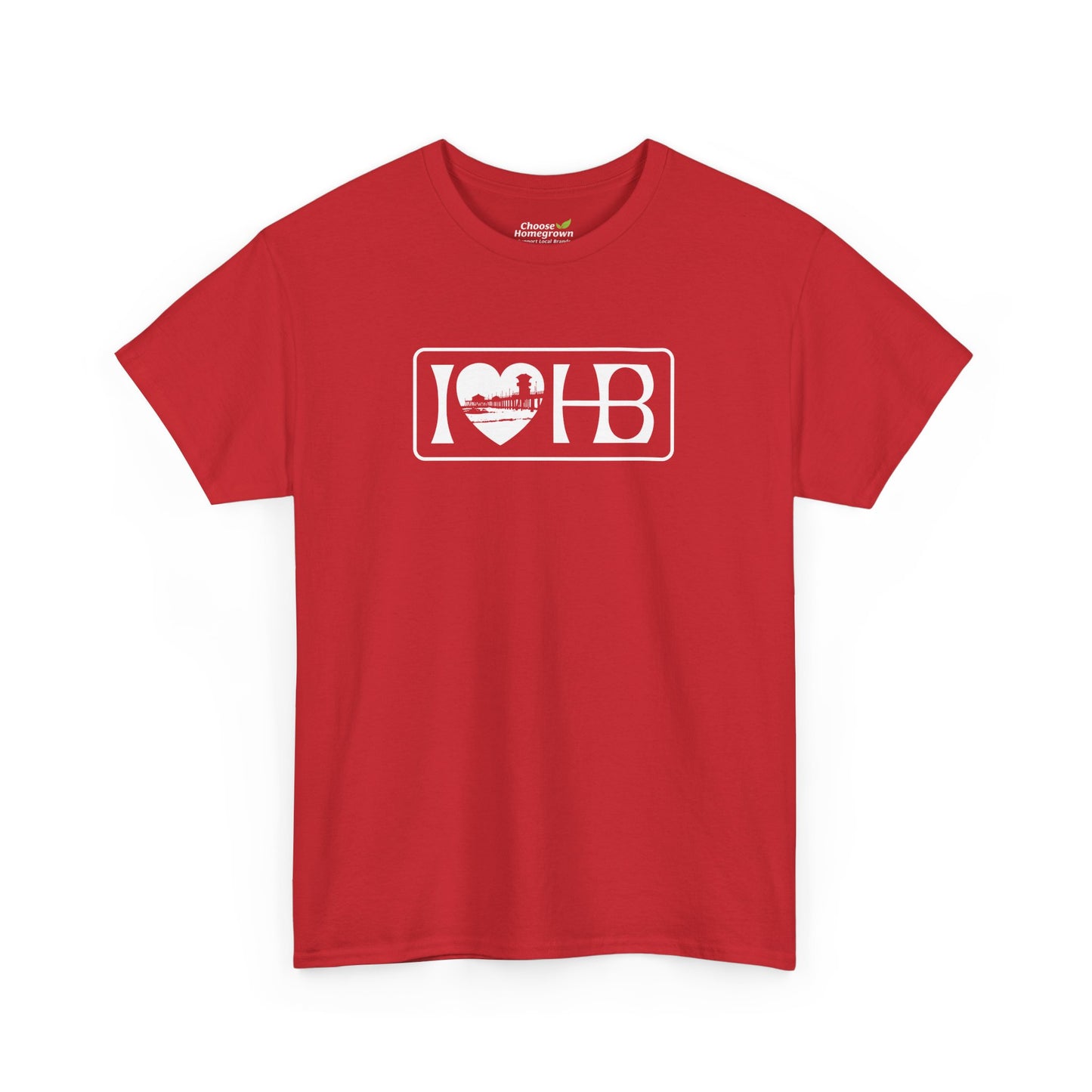 I Heart HB Pier Silhouette Unisex Classic Fit T-shirt