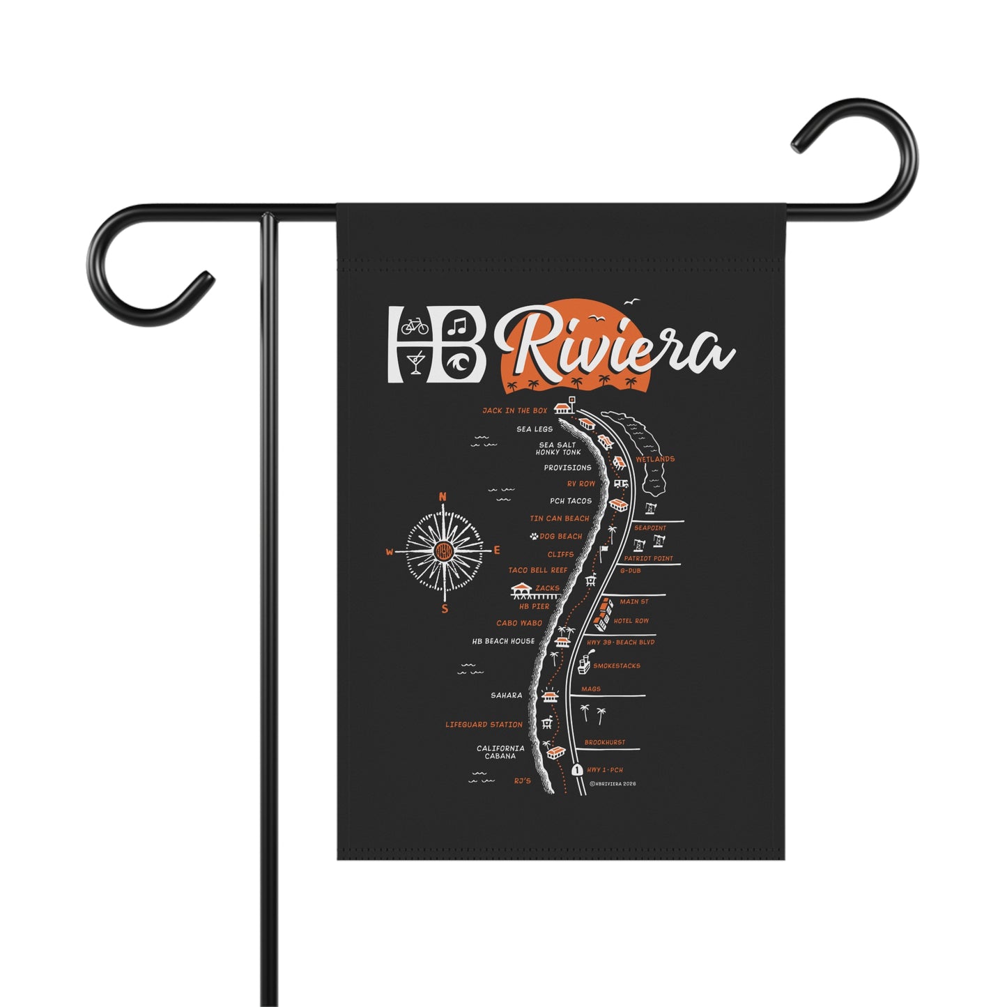 HB Riviera Garden and House Flag