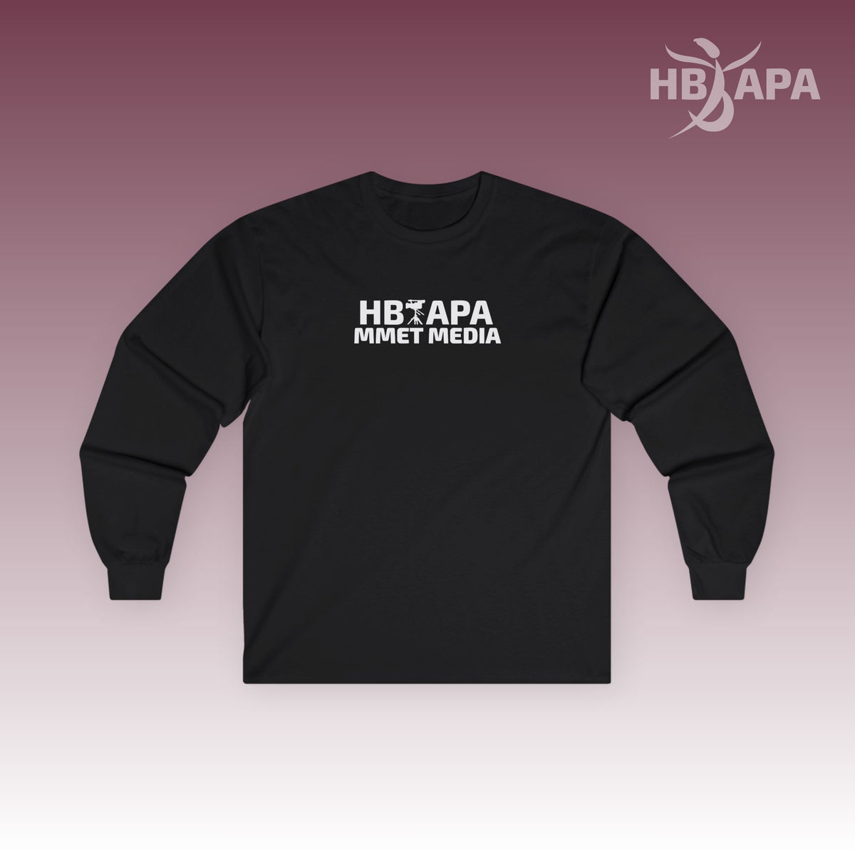 HBAPA MMET Media Logo Unisex Long Sleeve T-shirt