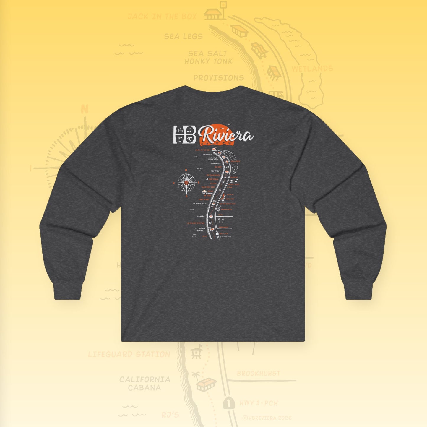 HB Riviera Unisex Ultra Cotton Long Sleeve Tee