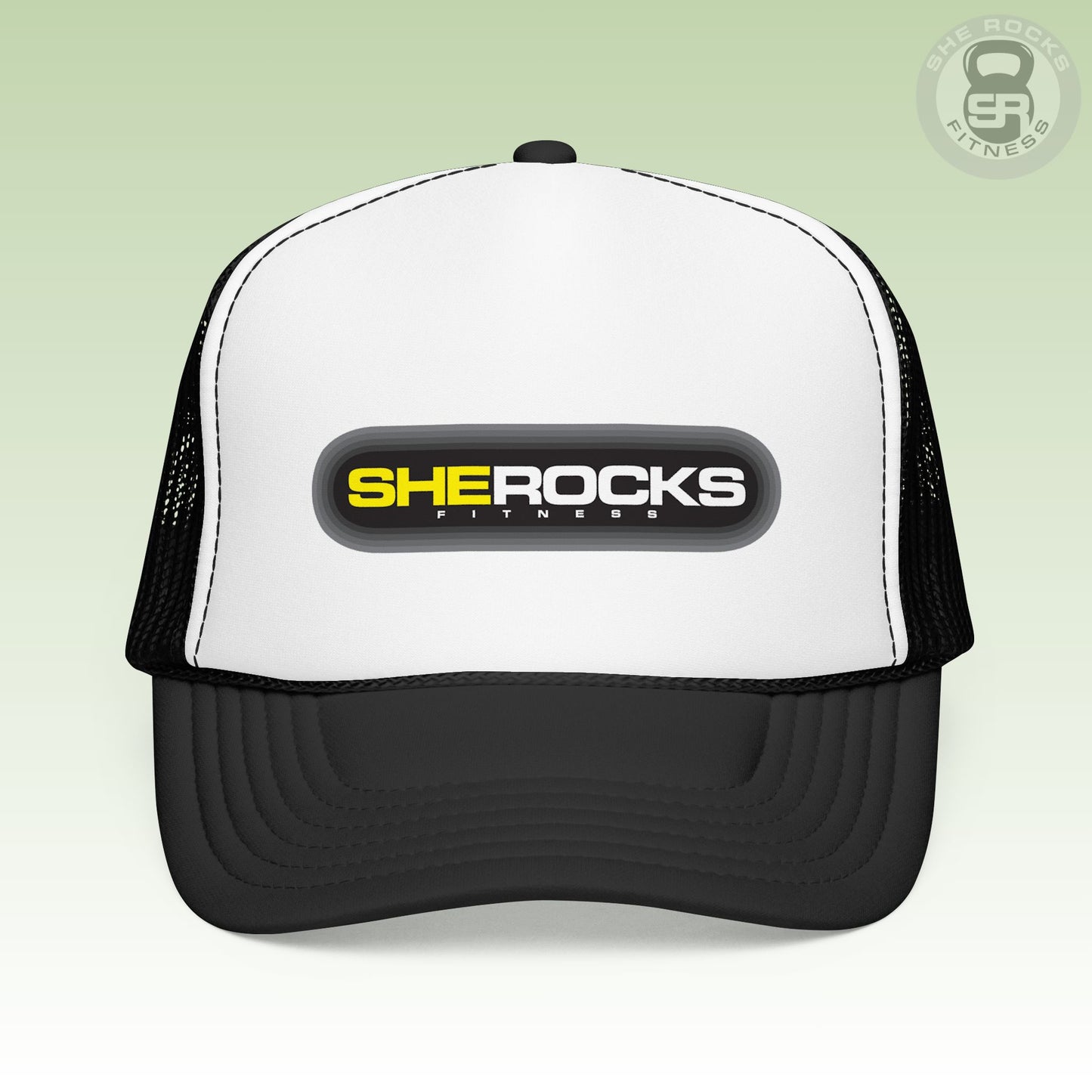 She Rocks Stronger Trucker Hat