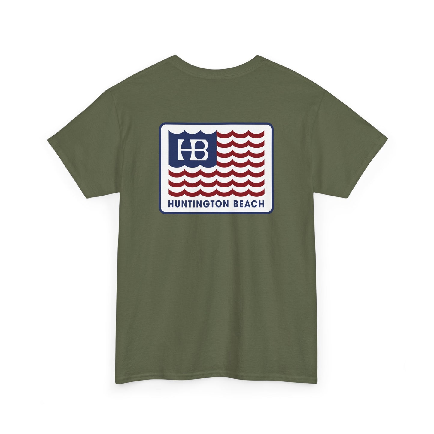 Huntington Beach USA Stars and Stripes Flag Unisex Classic Fit T-shirt