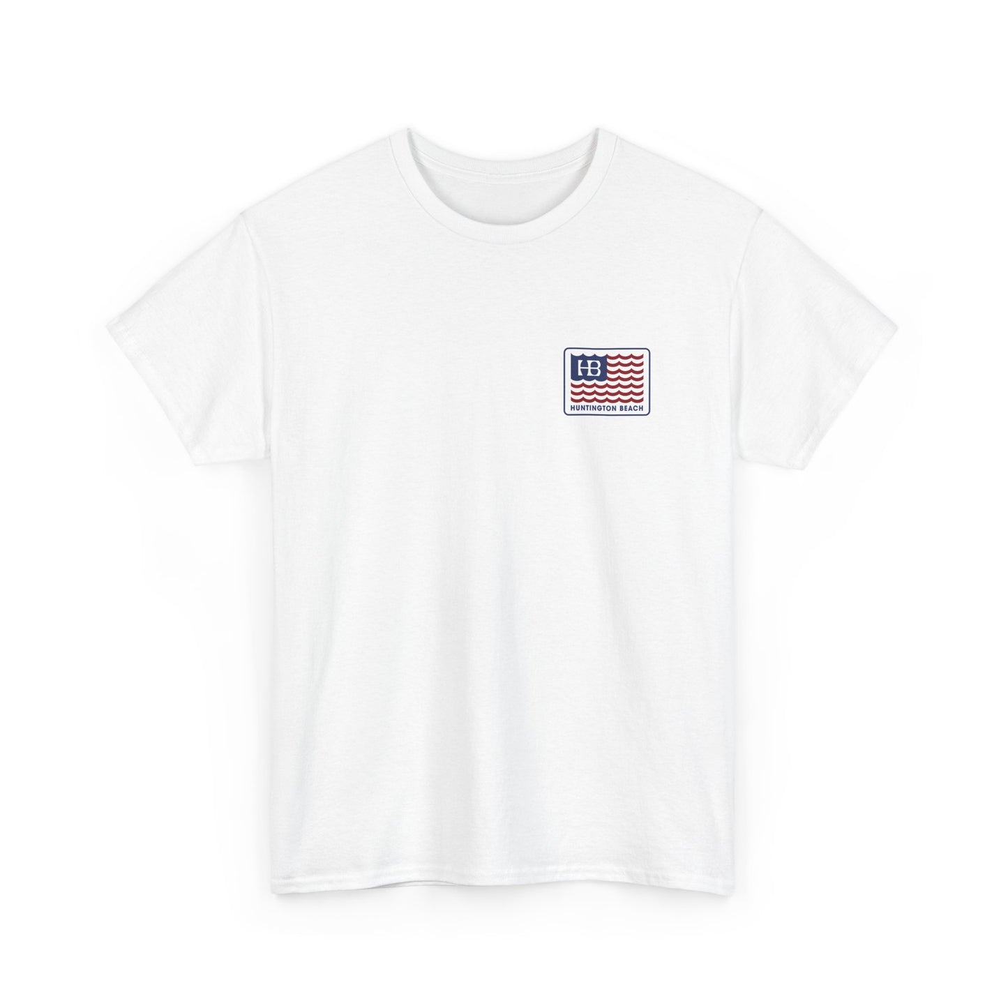 Huntington Beach USA Stars and Stripes Flag Unisex Classic Fit T-shirt