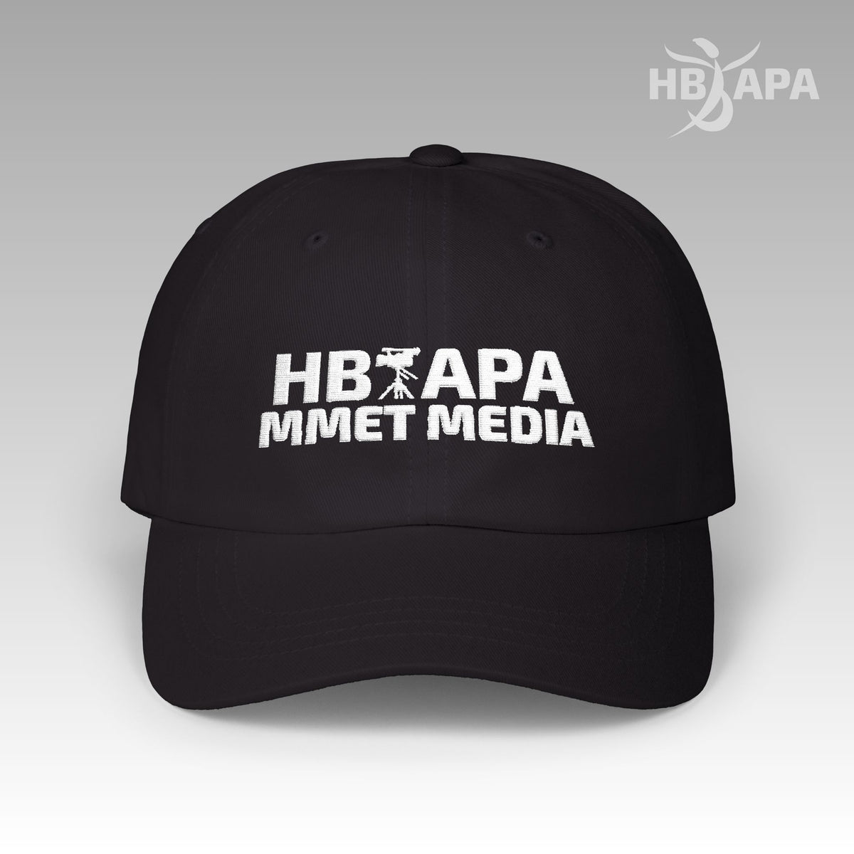 HBAPA MMET Media Embroidered Logo Classic Hat