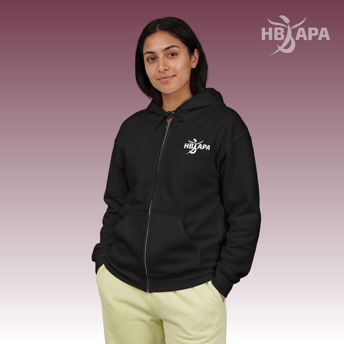 HBAPA Official Logo Unisex Heavy Blend Full-Zip Hoodie