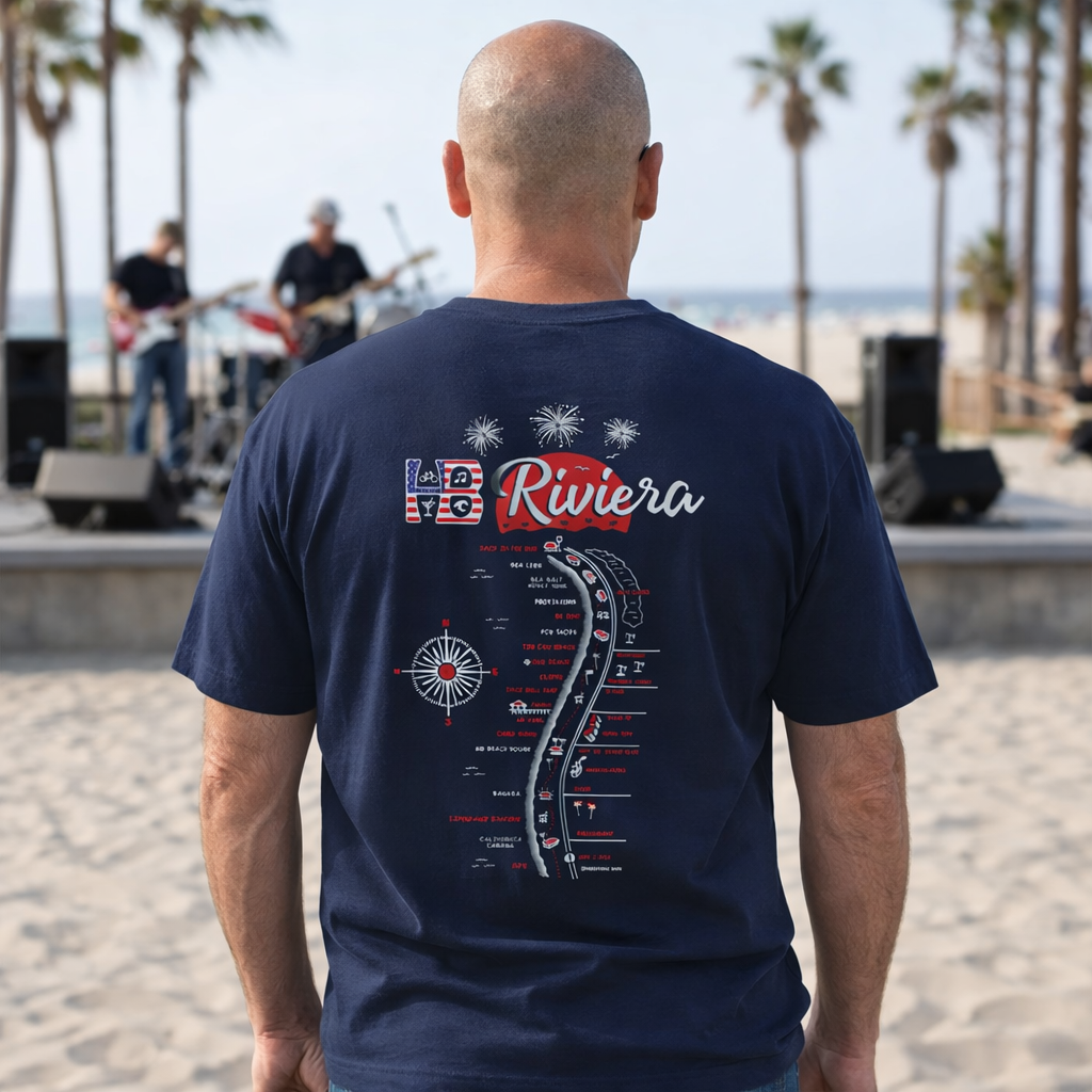 HB Riviera July 4th 2026 Limited Edition Premium Modern Fit T-Shirt