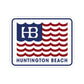 HB USA Waves Kiss-cut Sticker / Decal