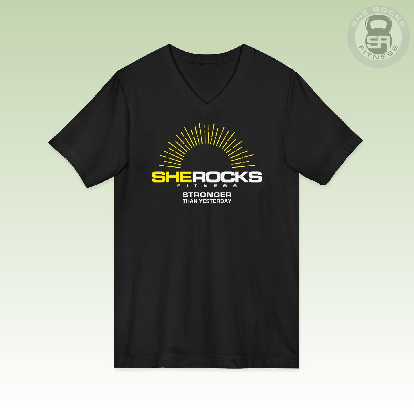She Rocks Rays of Sunshine V-Neck T-shirt