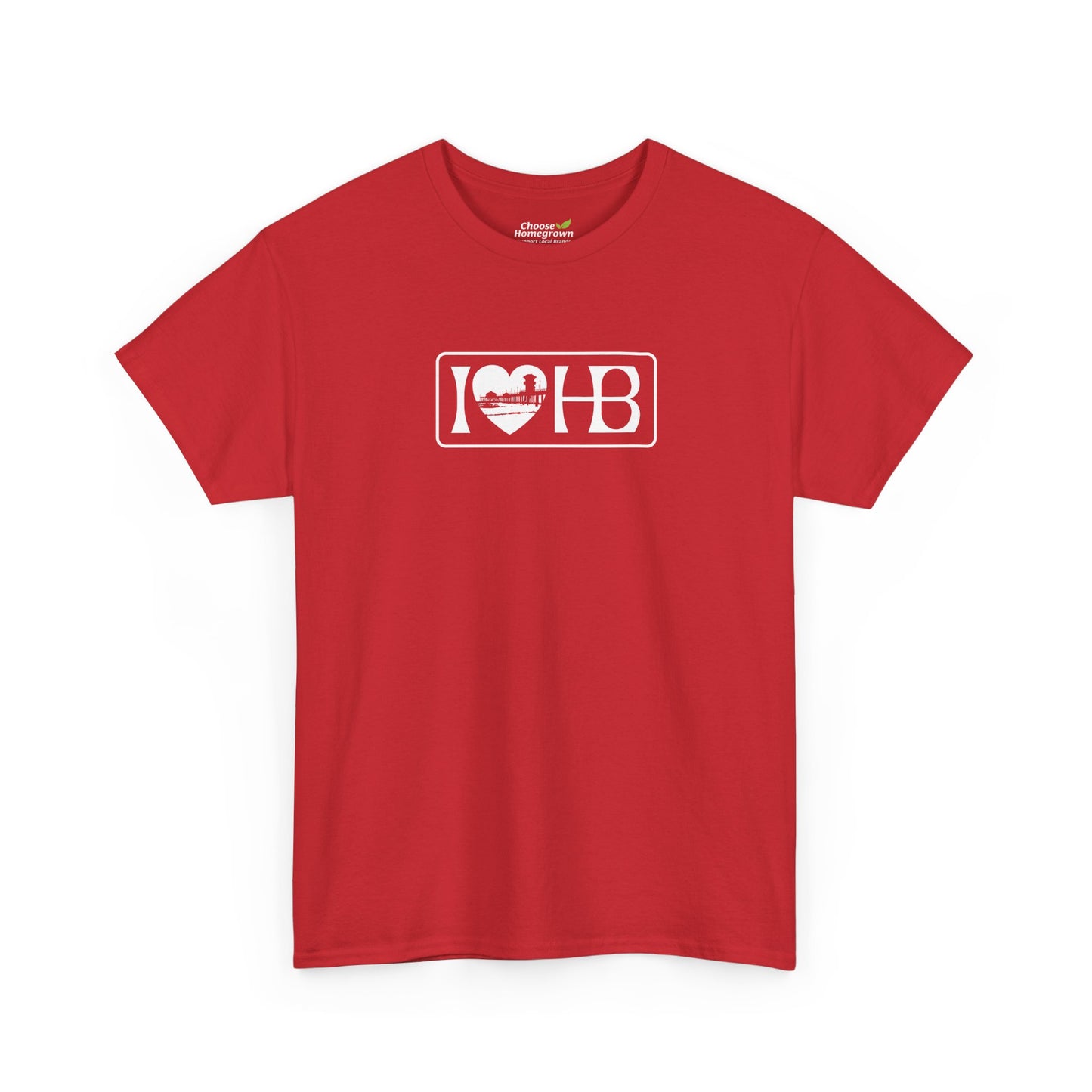 I Heart HB Pier Silhouette Unisex Classic Fit T-Shirt