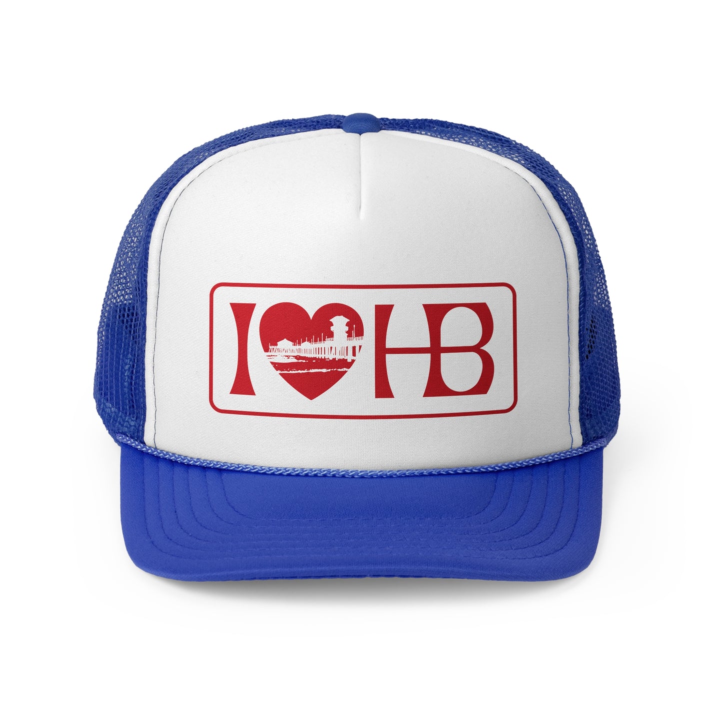 I Heart HB Pier Trucker Hat
