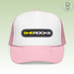 She Rocks Stronger Trucker Hat