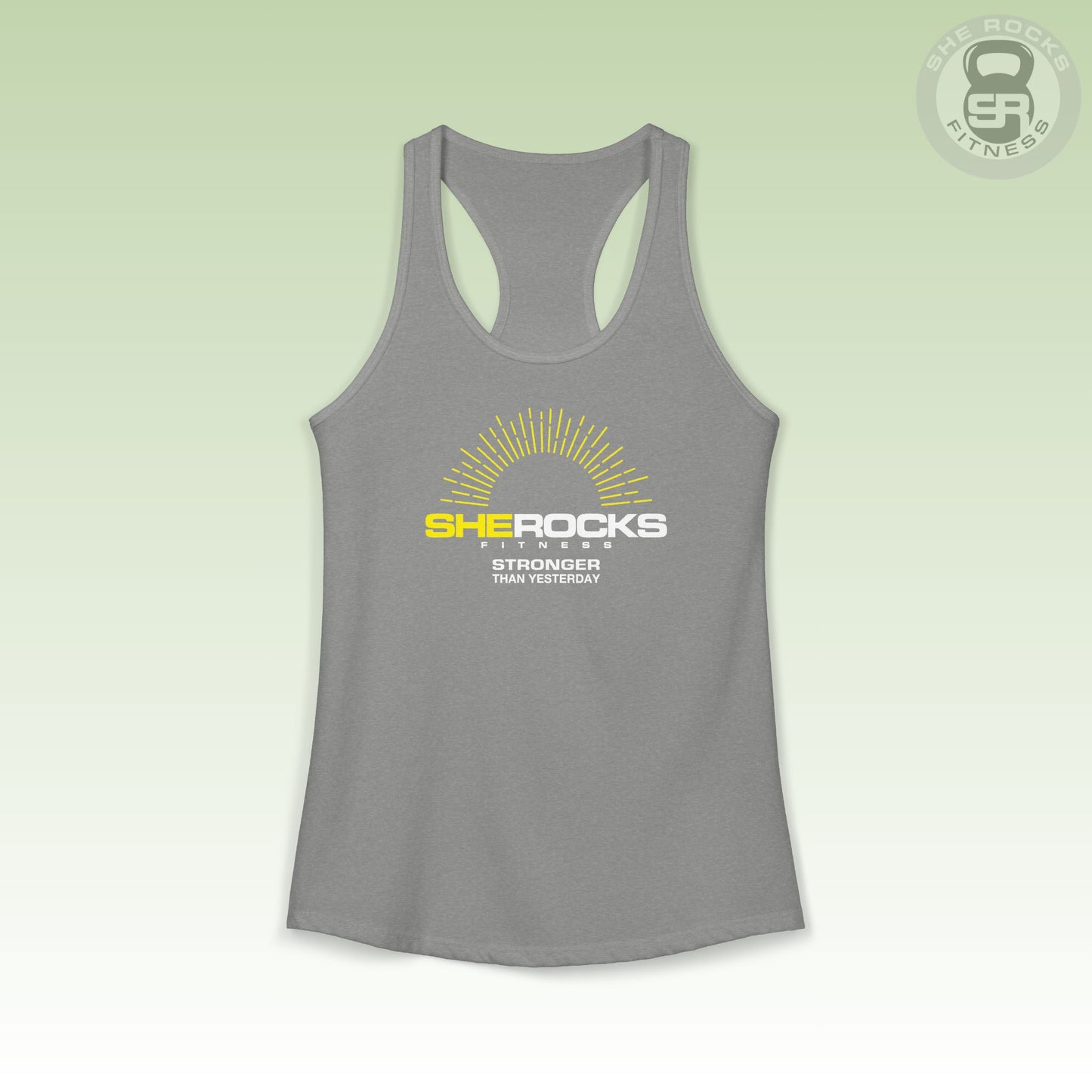 She Rocks Rays of Sunshine Racerback Tank