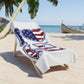I Heart HB USA Stars and Stripes Lightweight Beach Towel