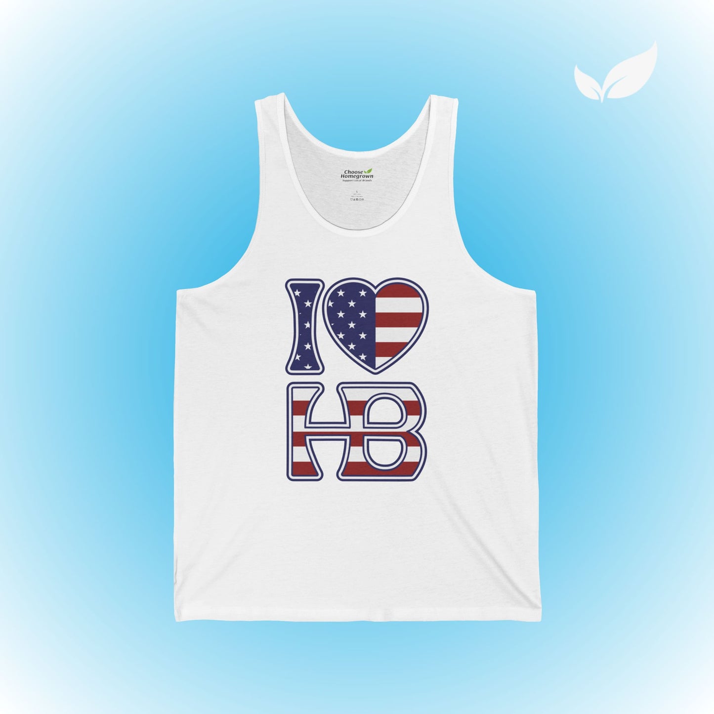 I Heart HB USA Unisex Jersey Tank Top