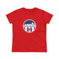 Huntington Beach Pier Stars and Stripes Women's Fit T-shirt