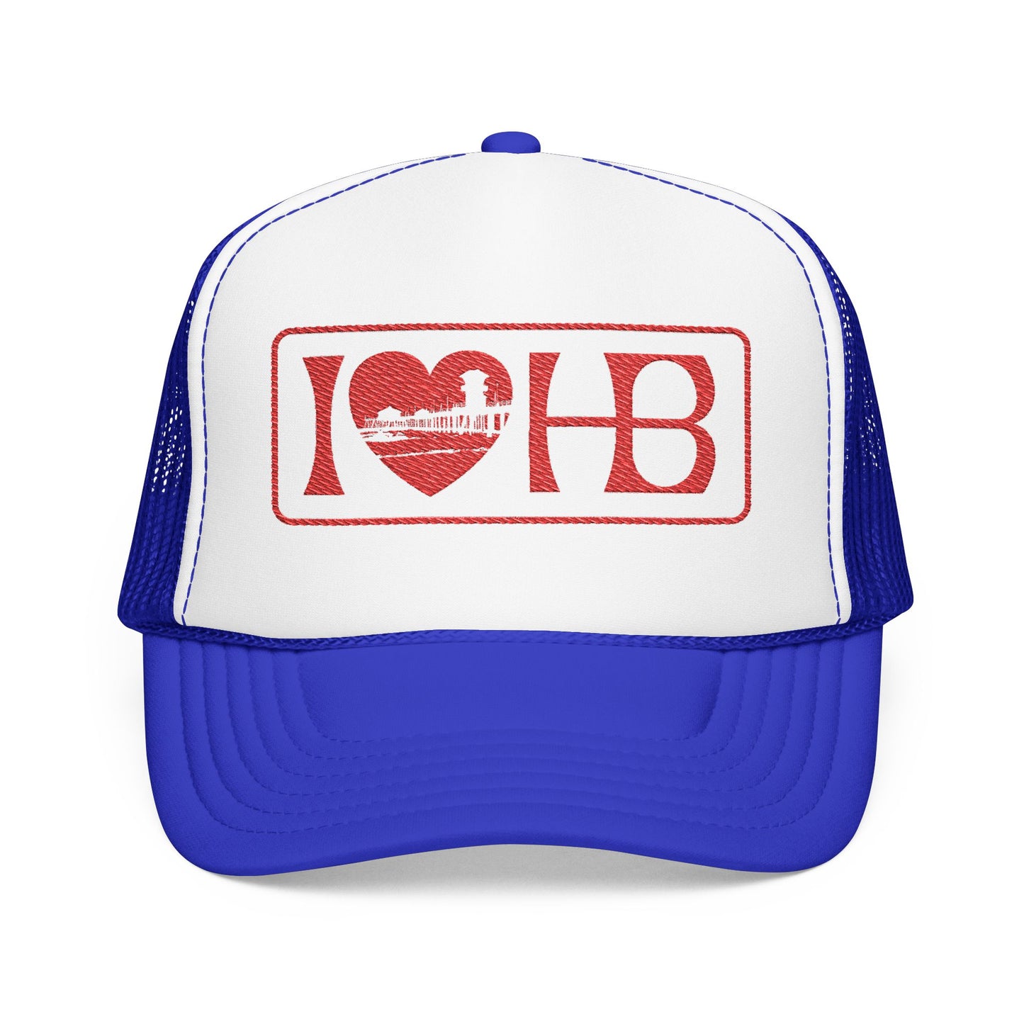 I Heart HB Pier Trucker Hat