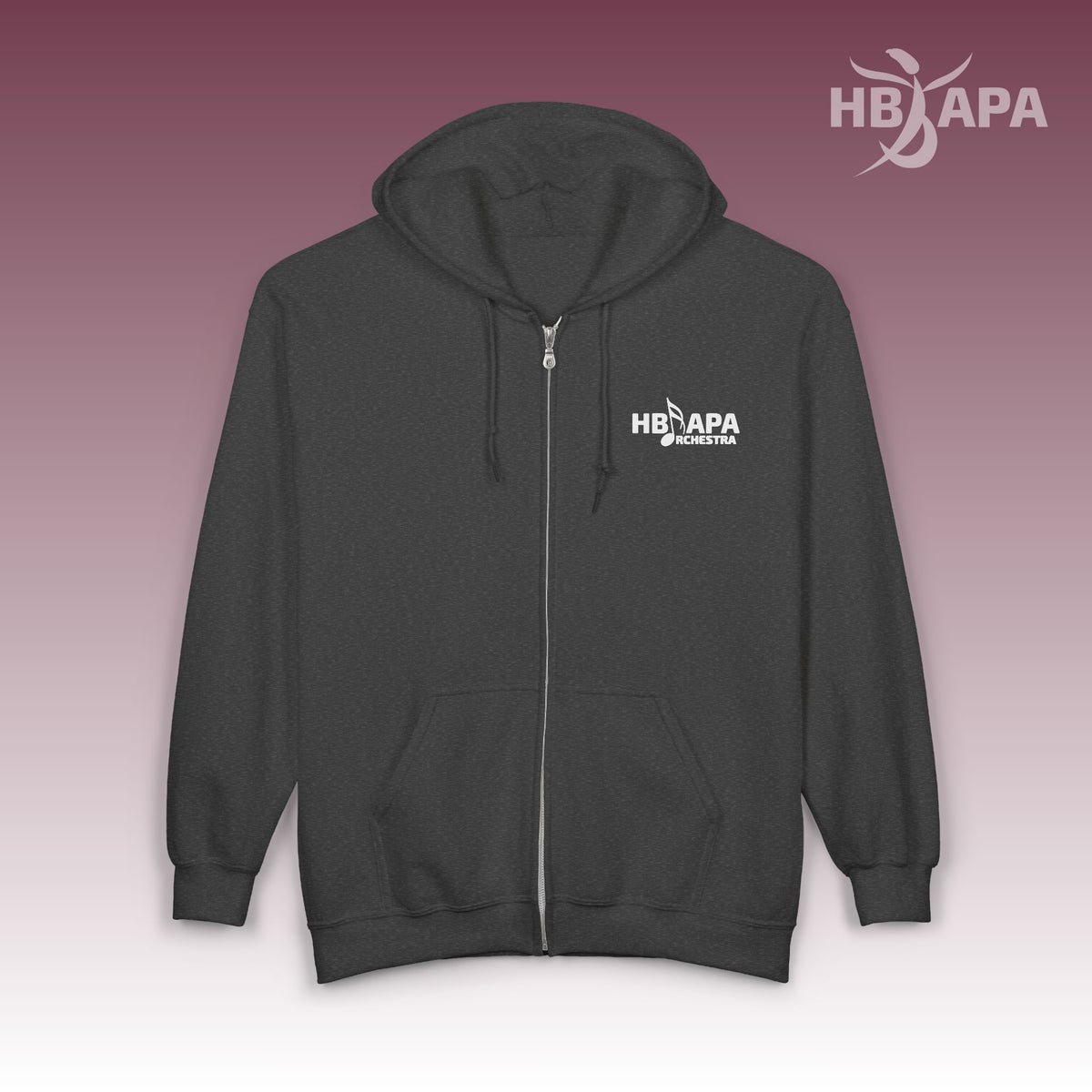 HBAPA Orchestra Unisex Heavy Blend Full-Zip Hoodie