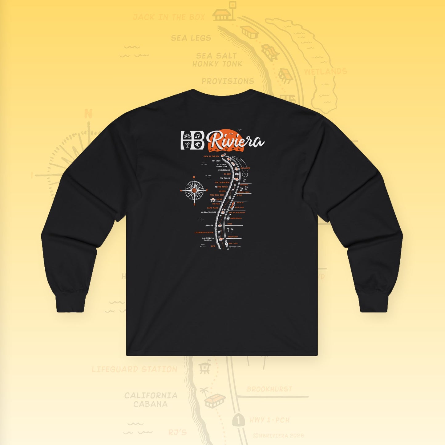 HB Riviera Unisex Ultra Cotton Long Sleeve Tee